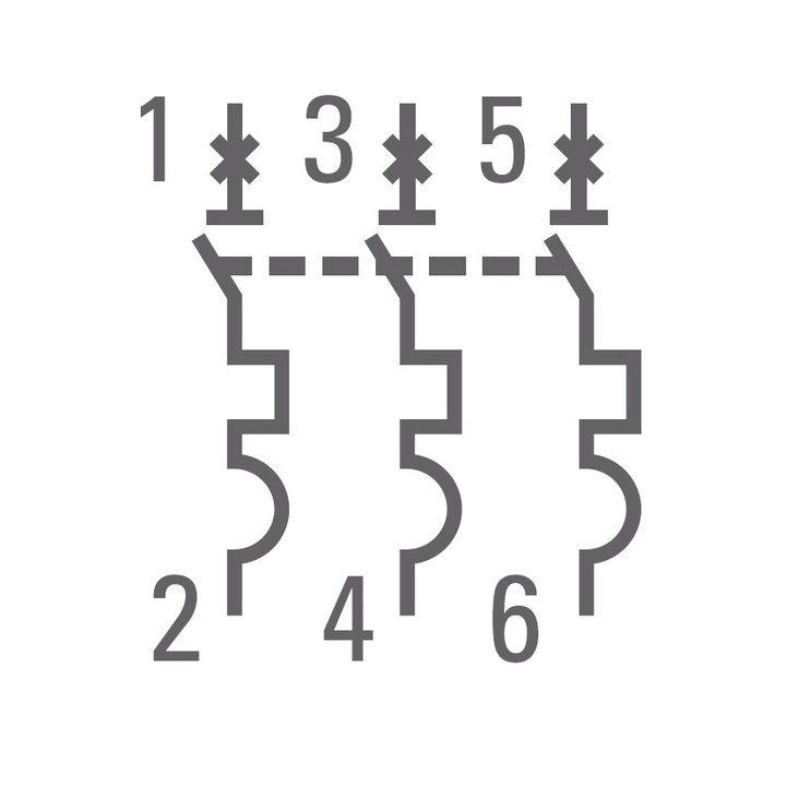 Выключатель автоматический модульный 3п C 20А 4.5кА ВА 47-63 PROxima EKF mcb4763-3-20C-pro