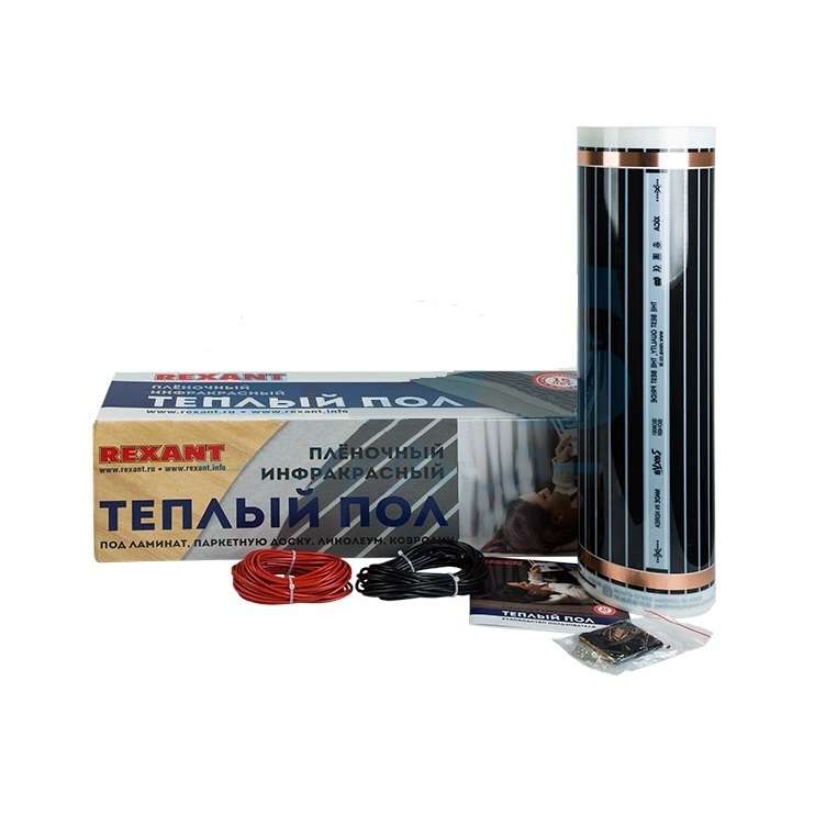 Комплект "Теплый пол" (пленка) Ultra RXM 220-0.5-8 (1760Вт/0.5х16м/S обогрева: 8кв.м) Rexant 51-0511-4