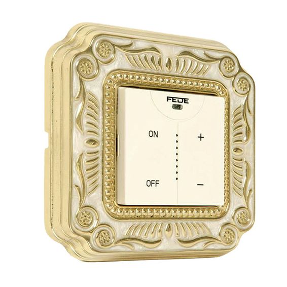 Рамка 1 пост FEDE FIRENZE, gold white patina, FD01361OP